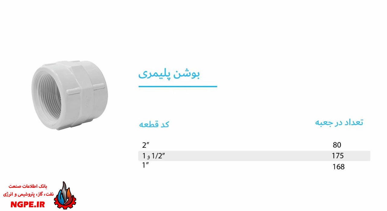 تصویر و مشخصات بوشن پلیمری